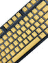130-delige keycap set in geel met lichtdoorlatende puddingstijl voor RGB-verlichting